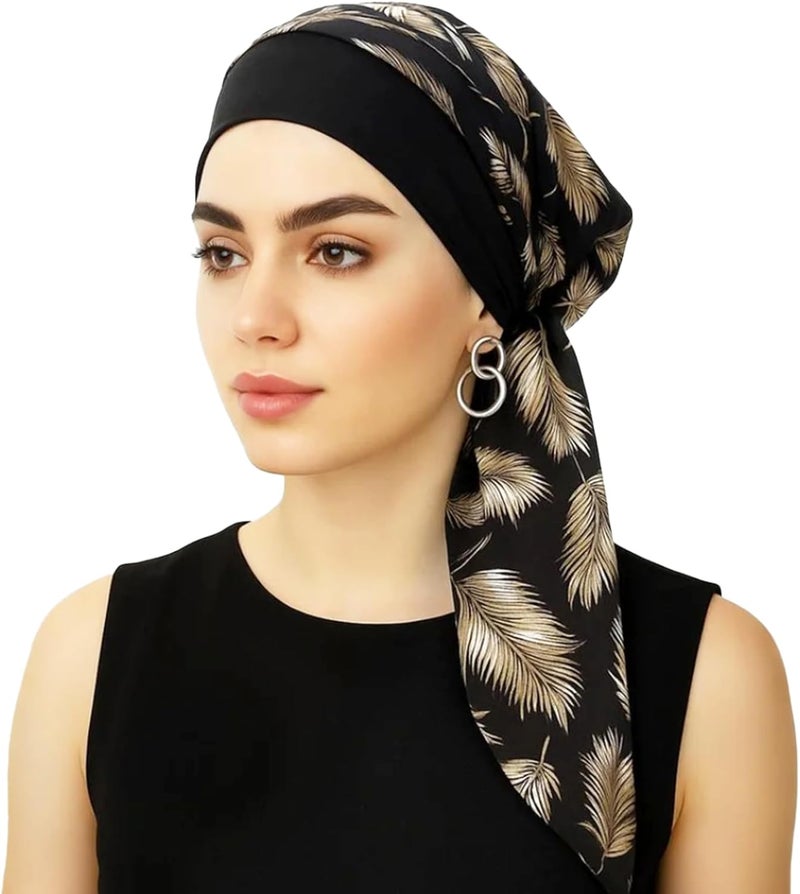 FADACHY Chemo Headwear for Women,Chemo Caps Lightweight for Summer with Head Scarf,Silky Soft Hair Turbans Fashion - Image 2